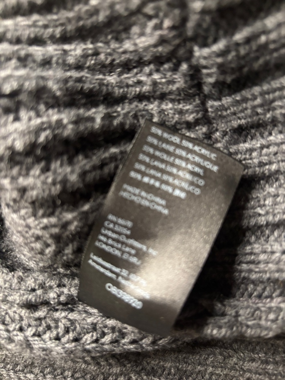 Anthropologie Charcoal Shawl-Collar Chunky Cardigan Sweater - Picture 4 of 4